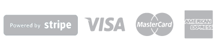 Stripe: Visa, MasterCard & American Express